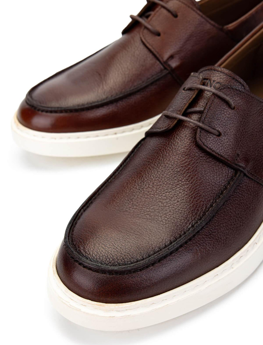 Tamer Tanca Erkek Hakiki Deri Kahverengi Casual Ayakkabı Tamer Tanca Erkek Hakiki Deri Kahverengi Casual Ayakkabı