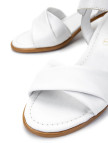 Tamer Tanca Kadın Hakiki Deri Beyaz Topuklu Sandalet Tamer Tanca Kadın Hakiki Deri Beyaz Topuklu Sandalet