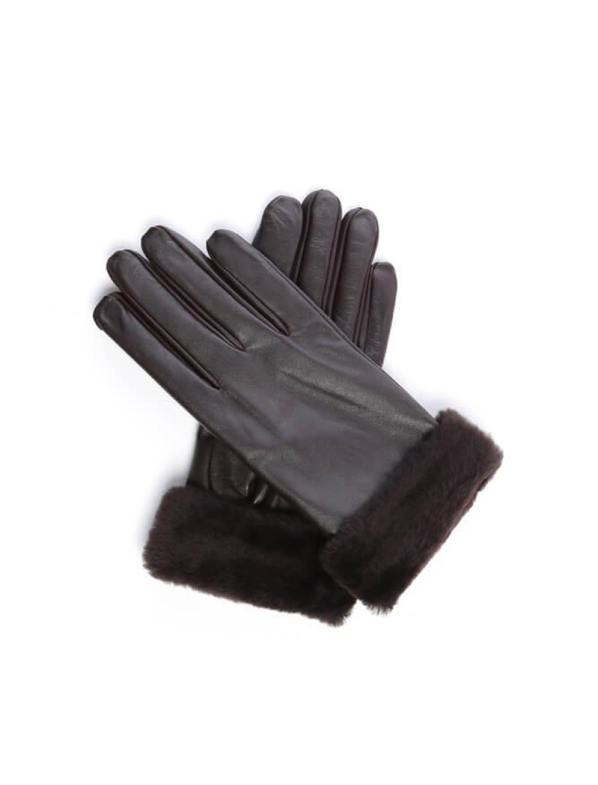 Tamer Tanca Kadın Hakiki Deri Kahverengi Eldiven ELDIVEN Tamer Tanca Kadın Hakiki Deri Kahverengi Eldiven ELDIVEN