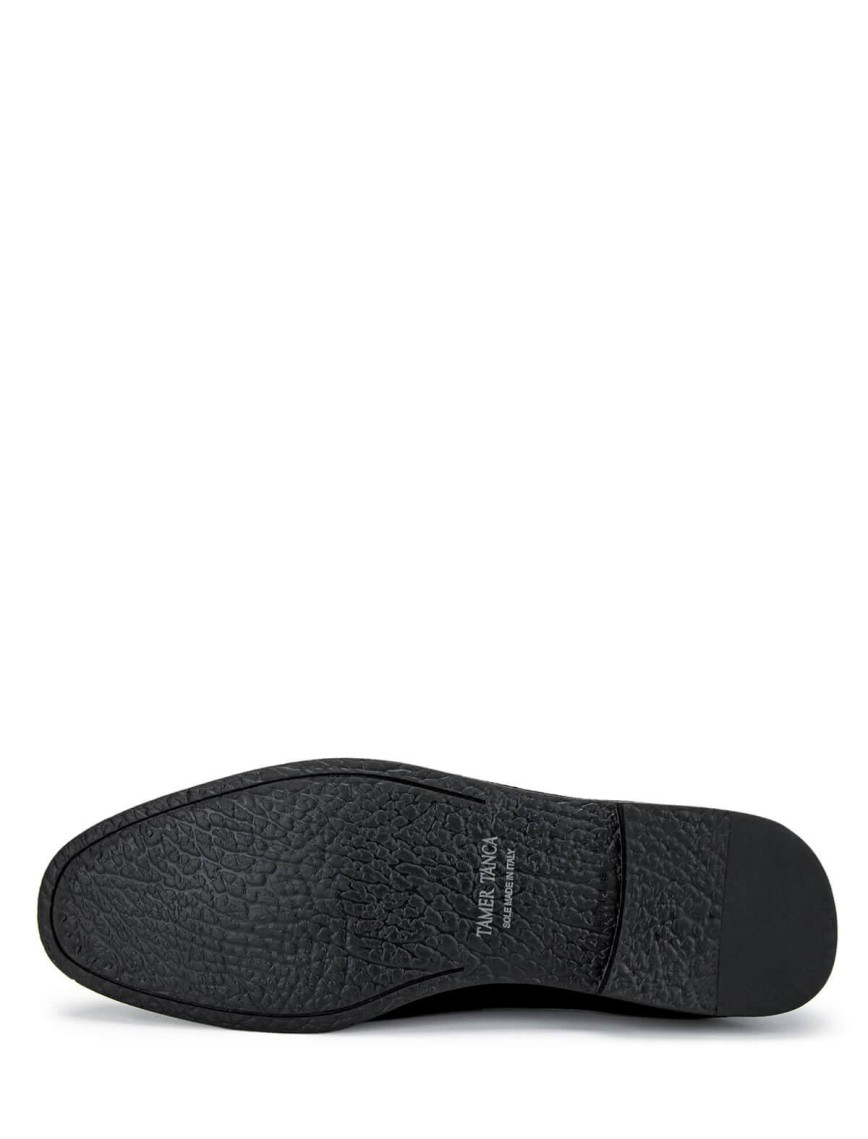 Tamer Tanca Erkek Hakiki Deri Siyah Süet Loafer Ayakkabı Tamer Tanca Erkek Hakiki Deri Siyah Süet Loafer Ayakkabı