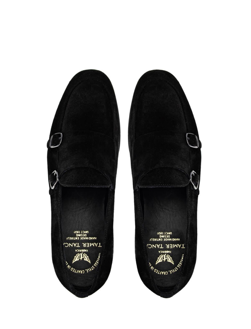 Tamer Tanca Erkek Hakiki Deri Siyah Süet Loafer Ayakkabı Tamer Tanca Erkek Hakiki Deri Siyah Süet Loafer Ayakkabı