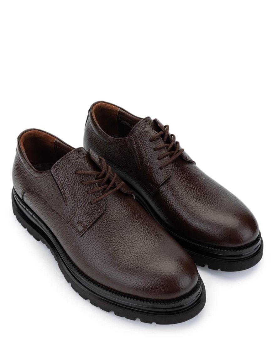 Tamer Tanca Erkek Hakiki Deri Kahverengi Casual Ayakkabı Tamer Tanca Erkek Hakiki Deri Kahverengi Casual Ayakkabı