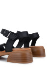 Tamer Tanca Kadın Hakiki Deri Siyah Deri Topuklu Sandalet Tamer Tanca Kadın Hakiki Deri Siyah Deri Topuklu Sandalet