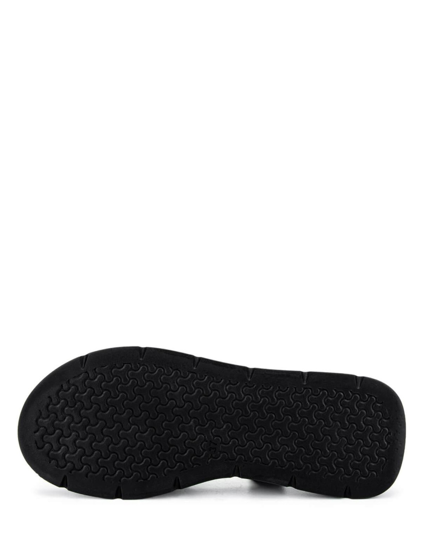 Tamer Tanca Kadın Hakiki Deri Siyah Deri Düz Sandalet