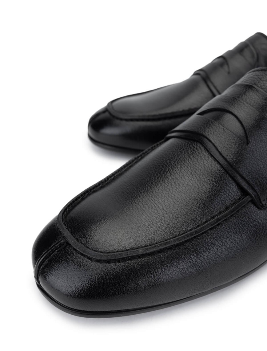 Tamer Tanca Erkek Hakiki Deri Siyah Deri Loafer Ayakkabı Tamer Tanca Erkek Hakiki Deri Siyah Deri Loafer Ayakkabı