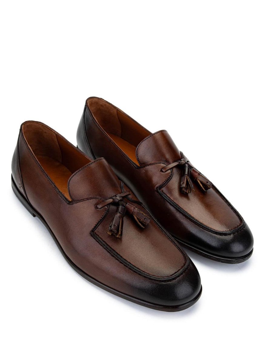 Tamer Tanca Erkek Hakiki Deri Taba Loafer Ayakkabı Tamer Tanca Erkek Hakiki Deri Taba Loafer Ayakkabı