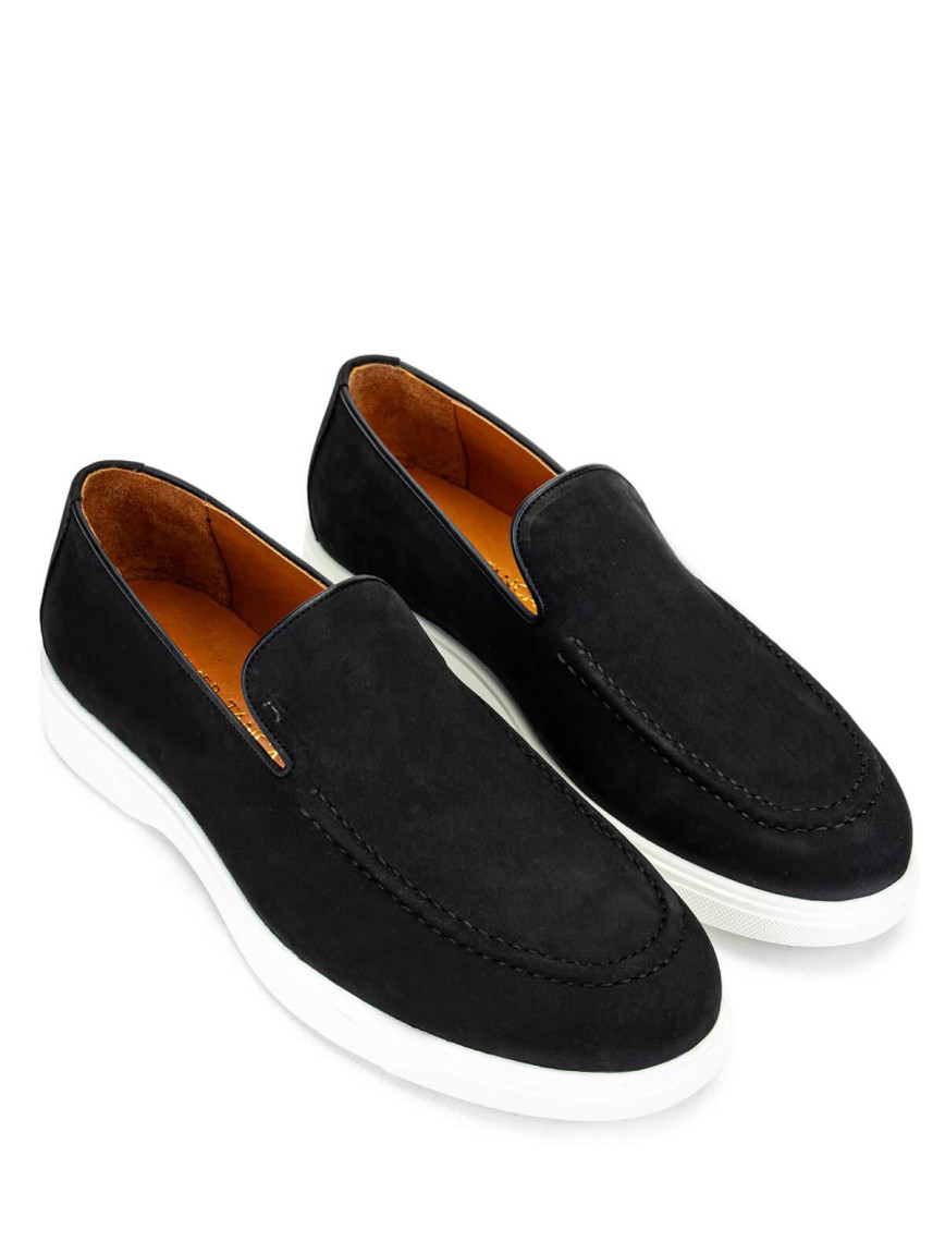 Tamer Tanca Erkek Hakiki Deri Siyah Nubuk Loafer Ayakkabı Tamer Tanca Erkek Hakiki Deri Siyah Nubuk Loafer Ayakkabı