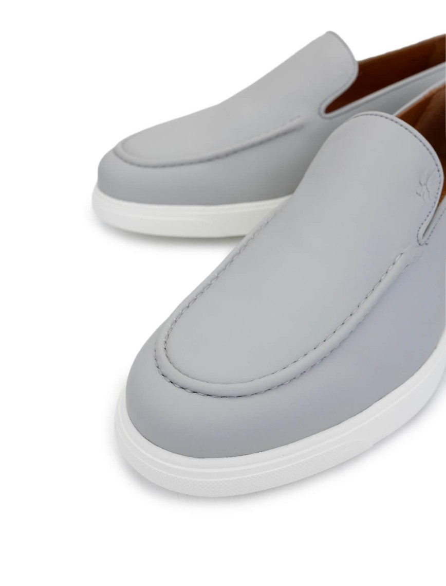 Tamer Tanca Erkek Hakiki Deri Gri Nubuk Loafer Ayakkabı Tamer Tanca Erkek Hakiki Deri Gri Nubuk Loafer Ayakkabı