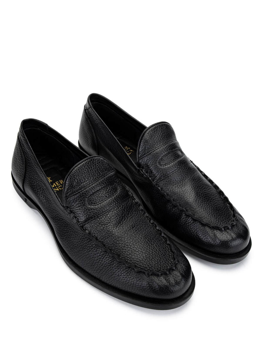 Tamer Tanca Erkek Hakiki Deri Siyah Loafer Ayakkabı Tamer Tanca Erkek Hakiki Deri Siyah Loafer Ayakkabı