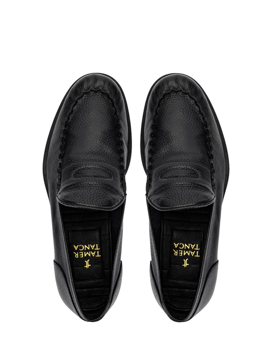 Tamer Tanca Erkek Hakiki Deri Siyah Loafer Ayakkabı Tamer Tanca Erkek Hakiki Deri Siyah Loafer Ayakkabı