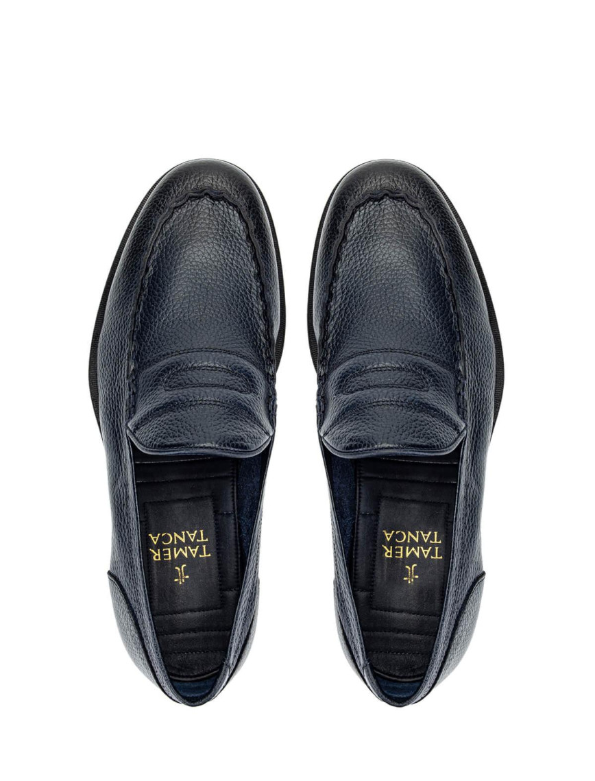 Tamer Tanca Erkek Hakiki Deri Lacivert Loafer Ayakkabı Tamer Tanca Erkek Hakiki Deri Lacivert Loafer Ayakkabı