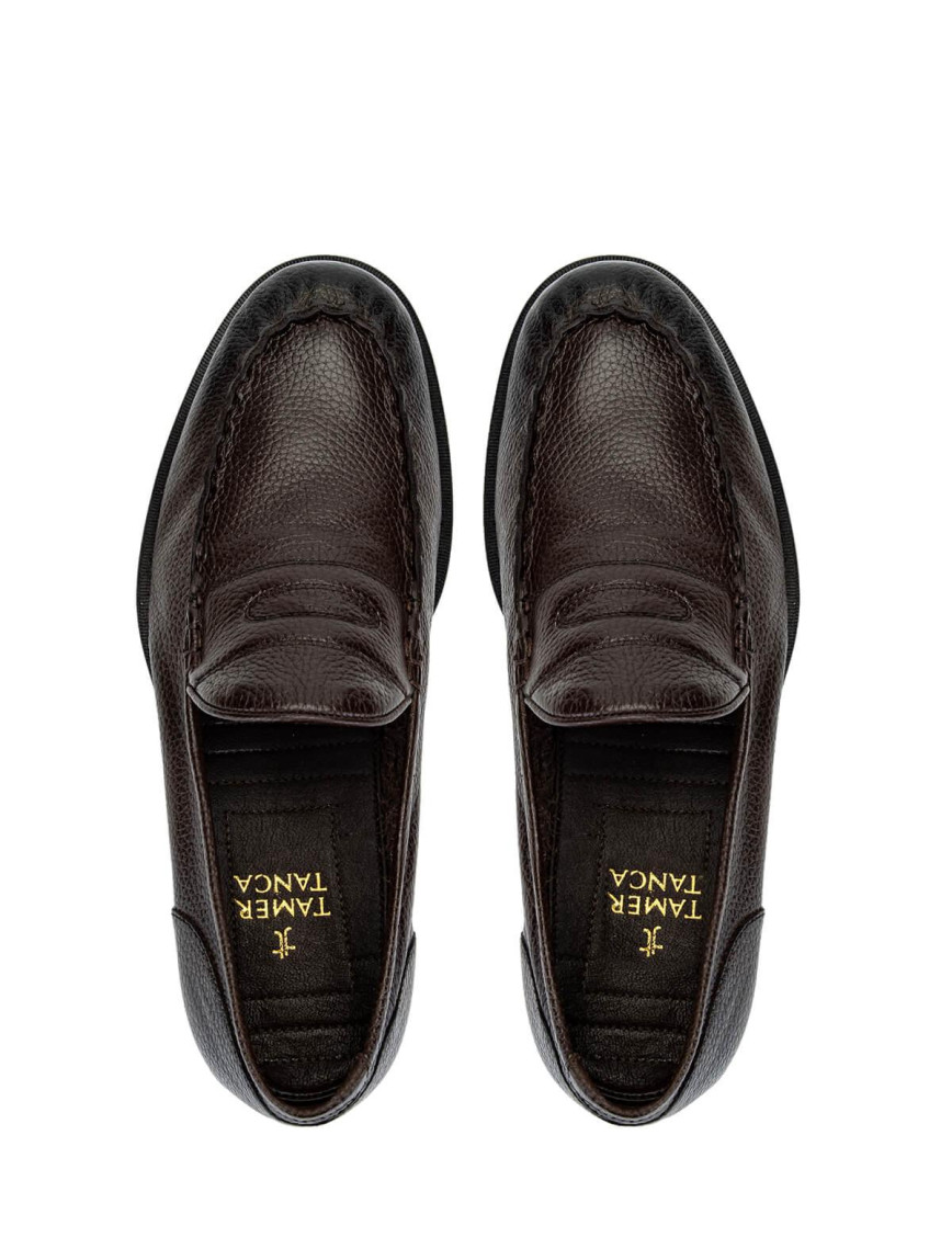 Tamer Tanca Erkek Hakiki Deri Kahverengi Loafer Ayakkabı Tamer Tanca Erkek Hakiki Deri Kahverengi Loafer Ayakkabı