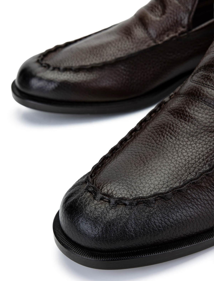 Tamer Tanca Erkek Hakiki Deri Kahverengi Loafer Ayakkabı Tamer Tanca Erkek Hakiki Deri Kahverengi Loafer Ayakkabı