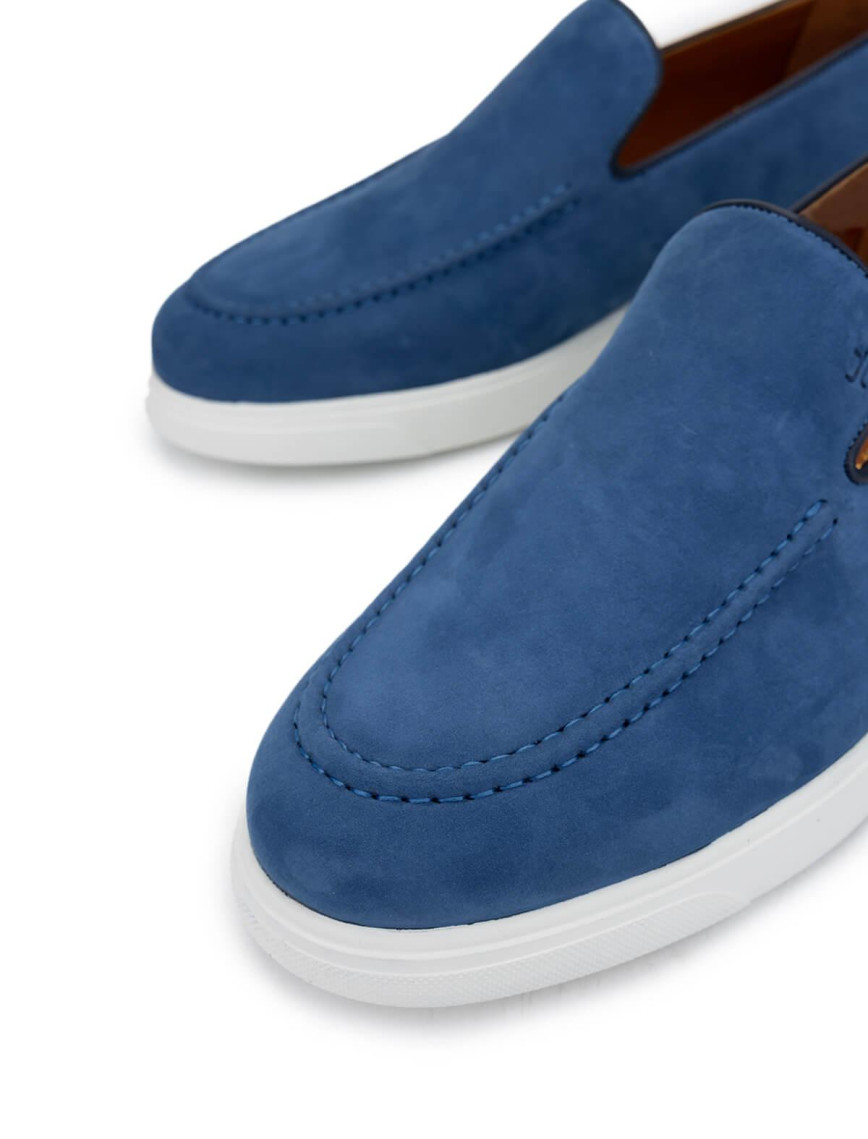 Tamer Tanca Erkek Hakiki Deri Kot Mavi Loafer Ayakkabı Tamer Tanca Erkek Hakiki Deri Kot Mavi Loafer Ayakkabı