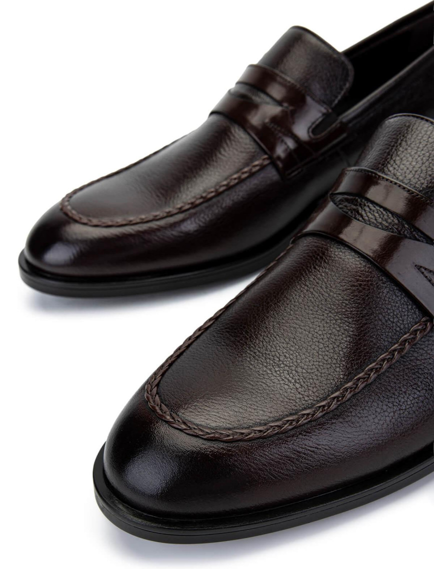 Tamer Tanca Erkek Hakiki Deri Kahverengi Klasik Ayakkabı Tamer Tanca Erkek Hakiki Deri Kahverengi Klasik Ayakkabı