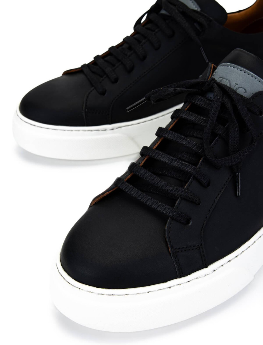 Tamer Tanca Erkek Hakiki Deri Siyah Sneakers & Spor Ayakkabı Tamer Tanca Erkek Hakiki Deri Siyah Sneakers & Spor Ayakkabı