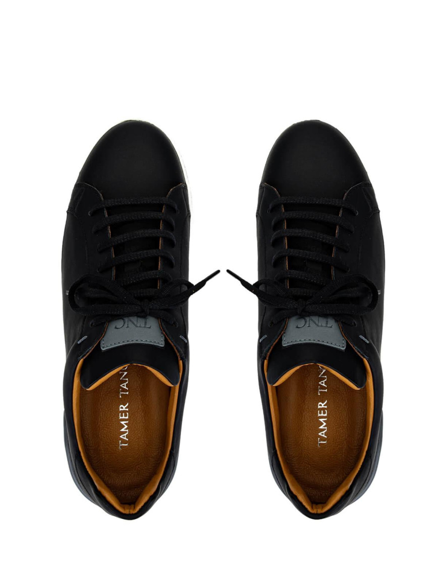 Tamer Tanca Erkek Hakiki Deri Siyah Sneakers & Spor Ayakkabı Tamer Tanca Erkek Hakiki Deri Siyah Sneakers & Spor Ayakkabı