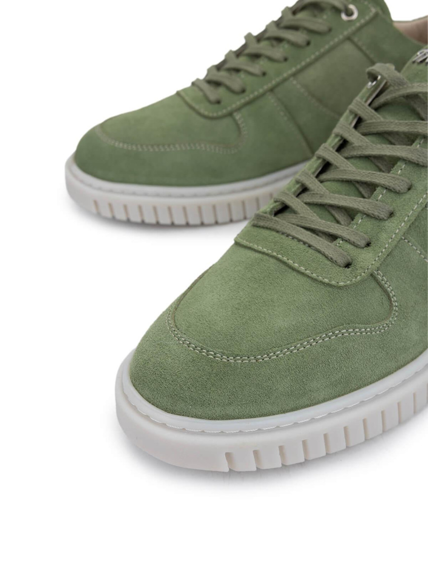 Tamer Tanca Erkek Hakiki Deri Yeşil Sneakers & Spor Ayakkabı