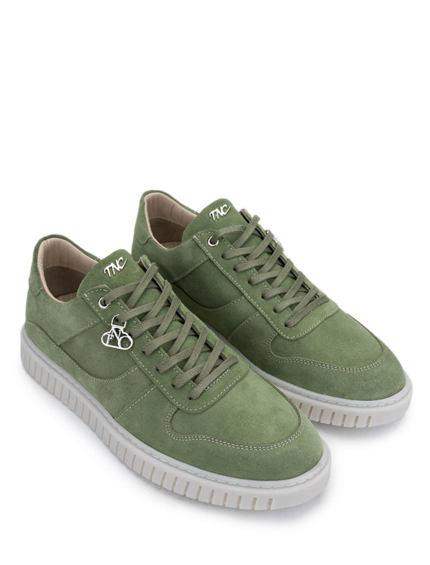 Tamer Tanca Erkek Hakiki Deri Yeşil Sneakers & Spor Ayakkabı