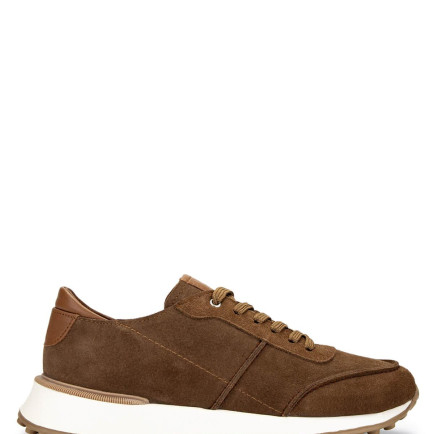 Tamer Tanca Erkek Hakiki Deri Kahverengi Sneakers & Spor Ayakkabı
