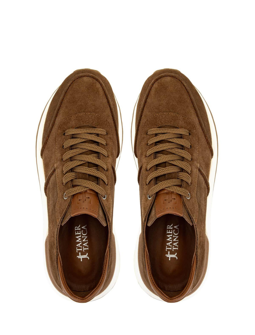 Tamer Tanca Erkek Hakiki Deri Kahverengi Sneakers & Spor Ayakkabı Tamer Tanca Erkek Hakiki Deri Kahverengi Sneakers & Spor Ayakkabı