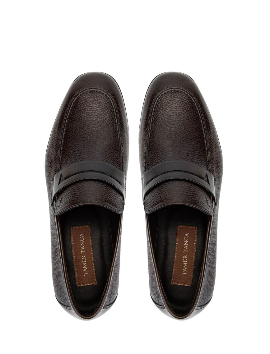 Tamer Tanca Erkek Hakiki Deri Kahverengi Klasik Ayakkabı Tamer Tanca Erkek Hakiki Deri Kahverengi Klasik Ayakkabı