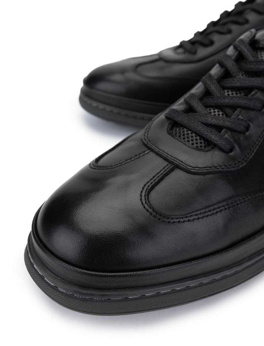 Tamer Tanca Erkek Hakiki Deri Siyah Casual Ayakkabı Tamer Tanca Erkek Hakiki Deri Siyah Casual Ayakkabı