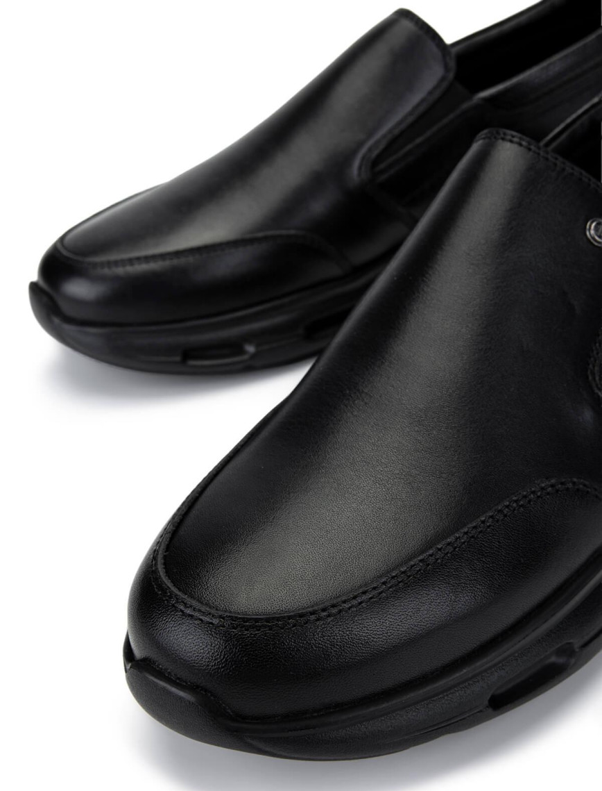 Tamer Tanca Erkek Hakiki Deri Siyah Casual Ayakkabı Tamer Tanca Erkek Hakiki Deri Siyah Casual Ayakkabı