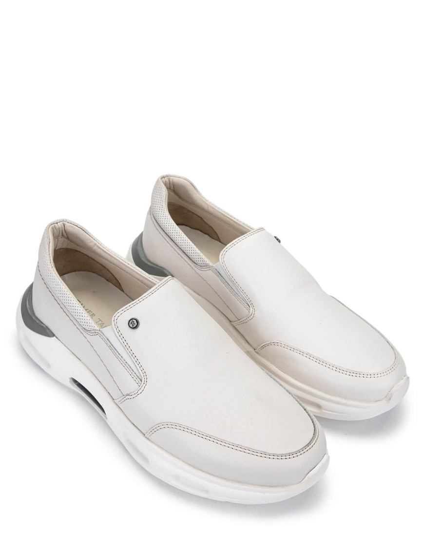 Tamer Tanca Erkek Hakiki Deri Beyaz Casual Ayakkabı Tamer Tanca Erkek Hakiki Deri Beyaz Casual Ayakkabı