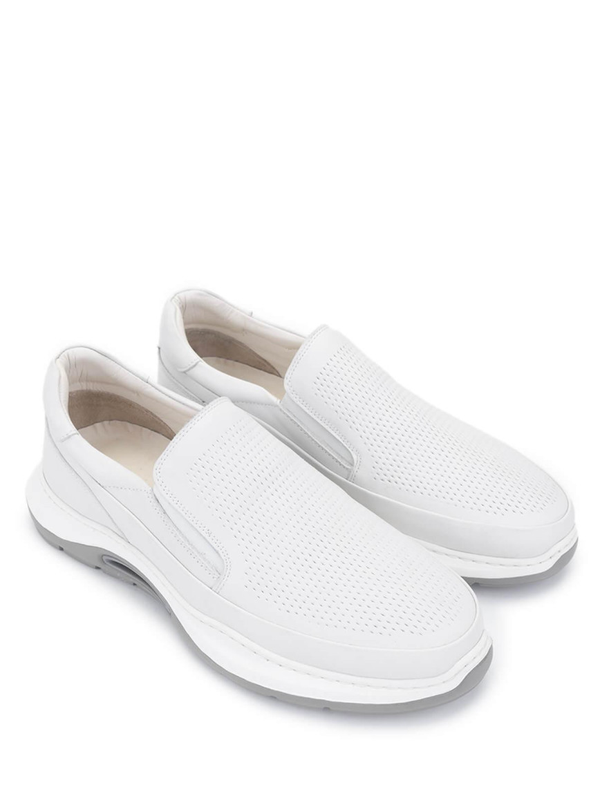 Tamer Tanca Erkek Hakiki Deri Beyaz Casual Ayakkabı Tamer Tanca Erkek Hakiki Deri Beyaz Casual Ayakkabı