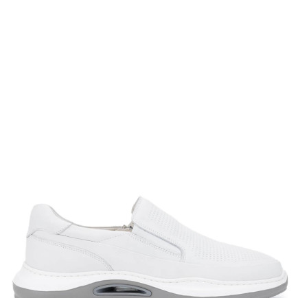 Tamer Tanca Erkek Hakiki Deri Beyaz Casual Ayakkabı