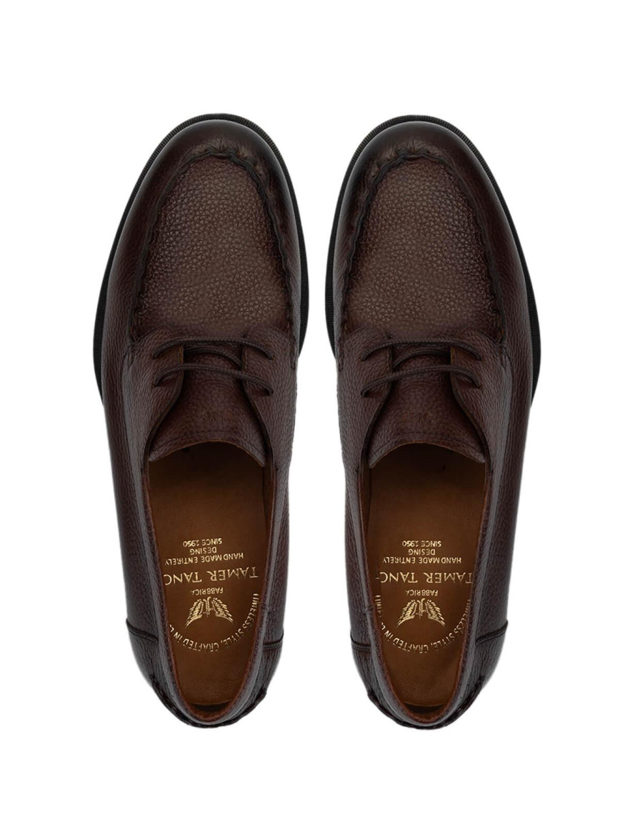 Tamer Tanca Erkek Hakiki Deri Kahverengi Casual Ayakkabı Tamer Tanca Erkek Hakiki Deri Kahverengi Casual Ayakkabı