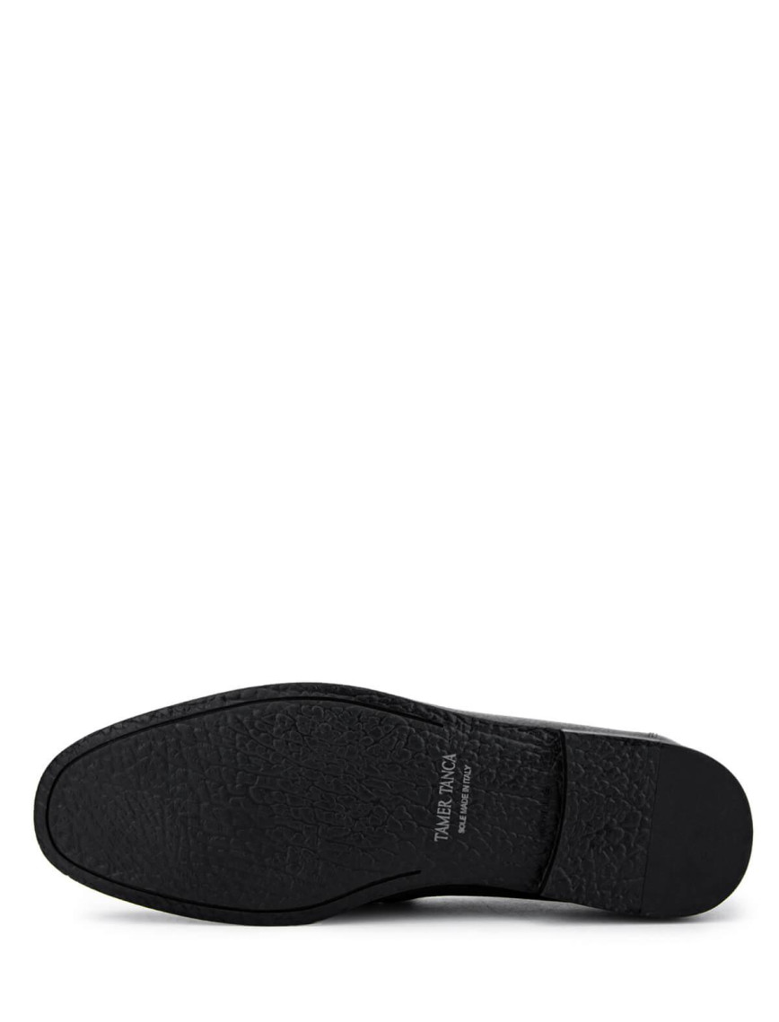 Tamer Tanca Erkek Hakiki Deri Siyah Loafer Ayakkabı Tamer Tanca Erkek Hakiki Deri Siyah Loafer Ayakkabı