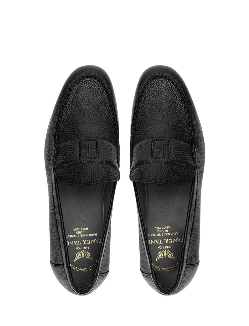Tamer Tanca Erkek Hakiki Deri Siyah Loafer Ayakkabı Tamer Tanca Erkek Hakiki Deri Siyah Loafer Ayakkabı