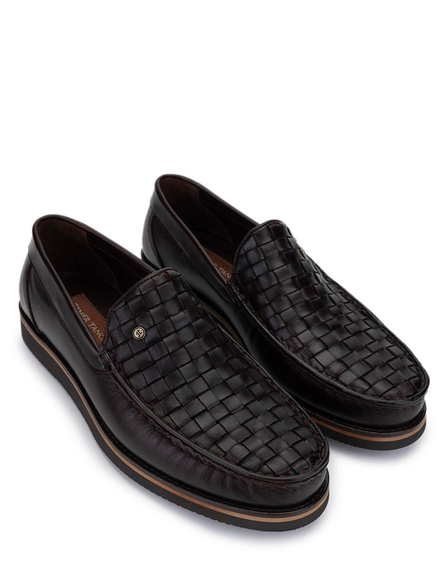 Tamer Tanca Erkek Hakiki Deri Kahverengi Loafer Ayakkabı Tamer Tanca Erkek Hakiki Deri Kahverengi Loafer Ayakkabı