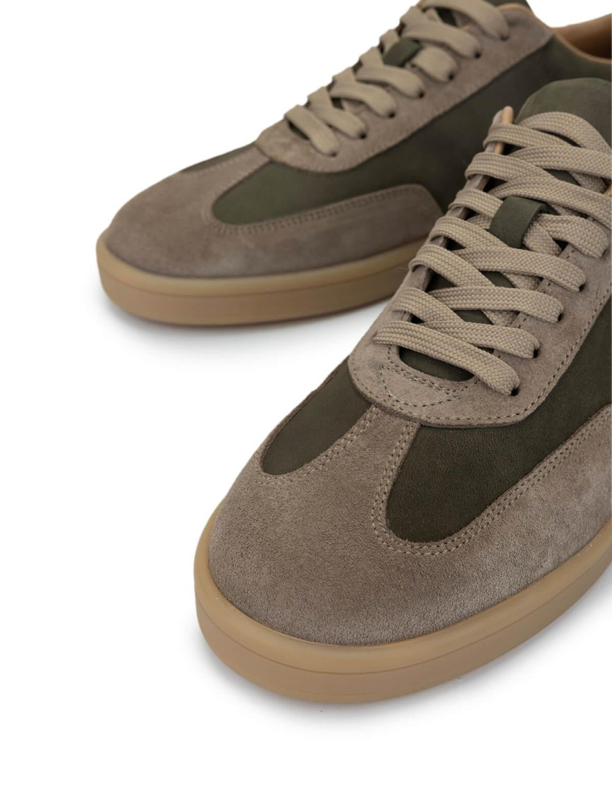 Tamer Tanca Erkek Hakiki Deri Haki Sneakers & Spor Ayakkabı