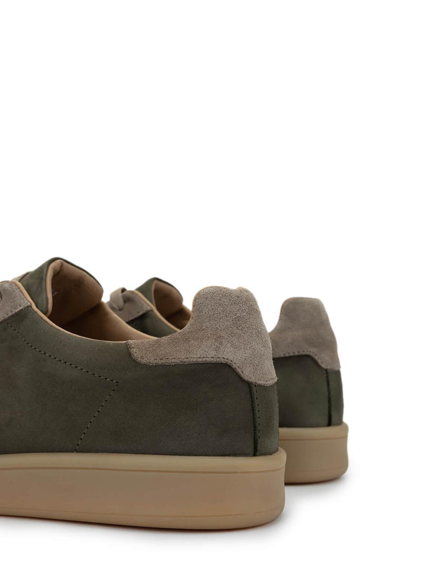 Tamer Tanca Erkek Hakiki Deri Haki Sneakers & Spor Ayakkabı