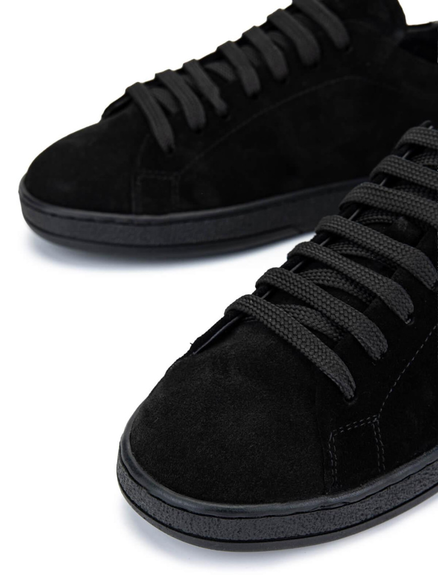 Tamer Tanca Kadın Hakiki Deri Siyah Süet/Siyah Beyaz Leopar Sneakers & Spor Ayakkabı Tamer Tanca Kadın Hakiki Deri Siyah Süet/Siyah Beyaz Leopar Sneakers & Spor Ayakkabı