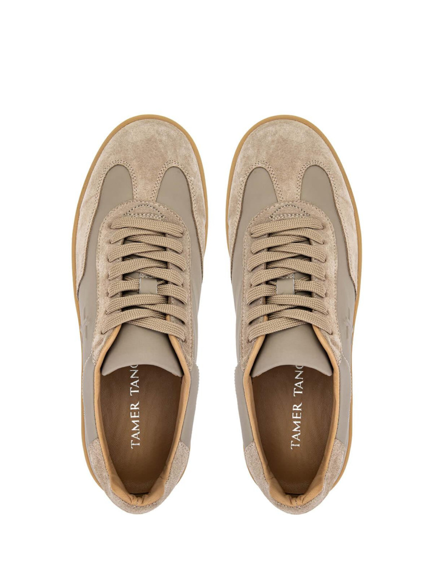 Tamer Tanca Erkek Hakiki Deri Vizon Sneakers & Spor Ayakkabı