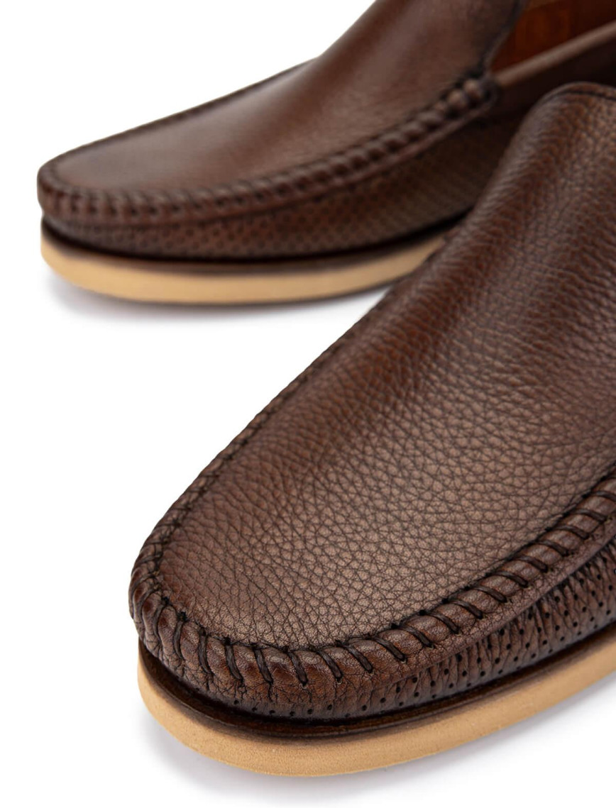 Tamer Tanca Erkek Hakiki Deri Kahverengi Loafer Ayakkabı Tamer Tanca Erkek Hakiki Deri Kahverengi Loafer Ayakkabı