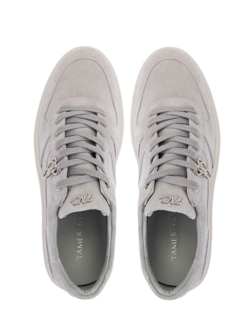 Tamer Tanca Erkek Hakiki Deri Gri Sneakers & Spor Ayakkabı