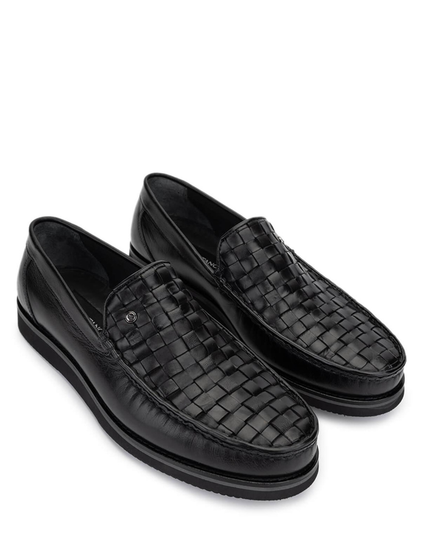 Tamer Tanca Erkek Hakiki Deri Siyah Loafer Ayakkabı Tamer Tanca Erkek Hakiki Deri Siyah Loafer Ayakkabı