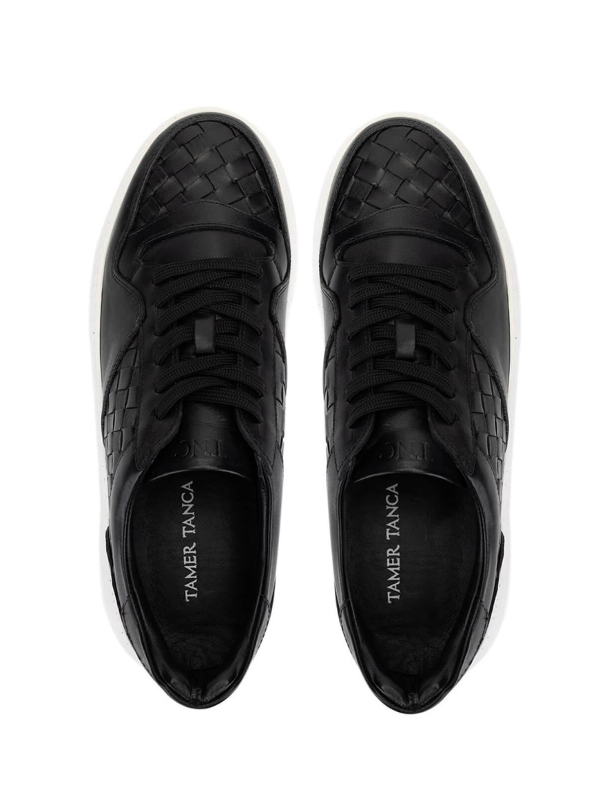 Tamer Tanca Erkek Hakiki Deri Siyah Sneakers & Spor Ayakkabı Tamer Tanca Erkek Hakiki Deri Siyah Sneakers & Spor Ayakkabı