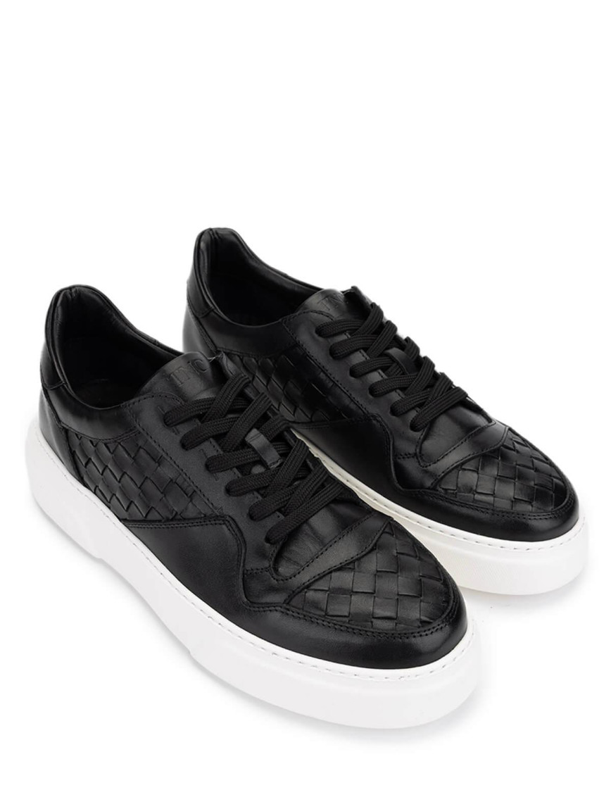 Tamer Tanca Erkek Hakiki Deri Siyah Sneakers & Spor Ayakkabı Tamer Tanca Erkek Hakiki Deri Siyah Sneakers & Spor Ayakkabı