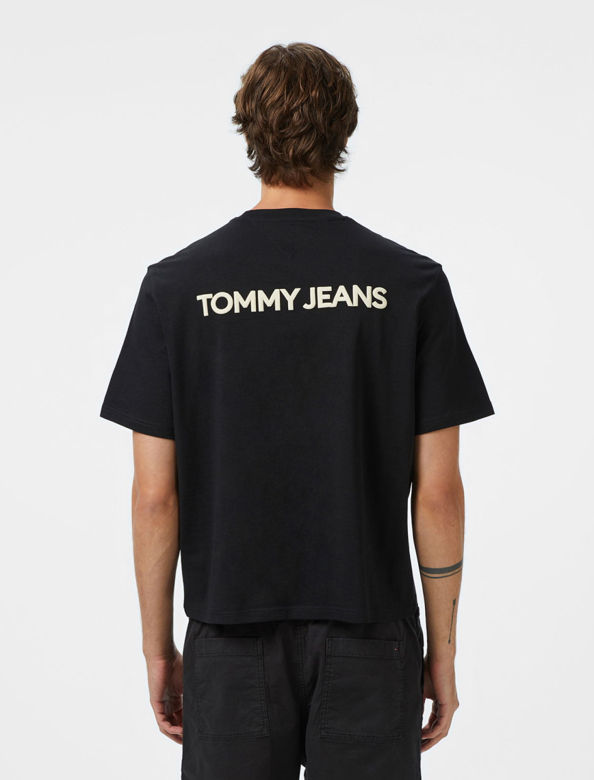 Tommy Jeans 90's Flag Erkek Siyah T-Shirt Tommy Jeans 90's Flag Erkek Siyah T-Shirt