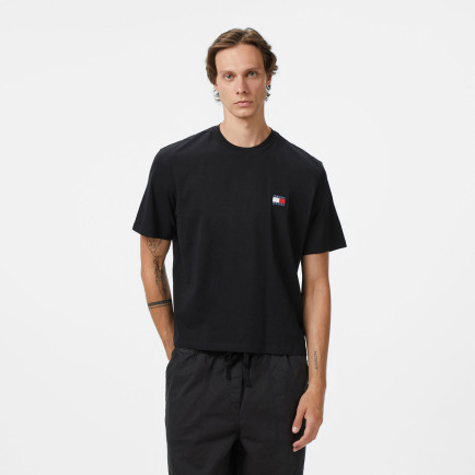 Tommy Jeans 90's Flag Erkek Siyah T-Shirt Tommy Jeans 90's Flag Erkek Siyah T-Shirt