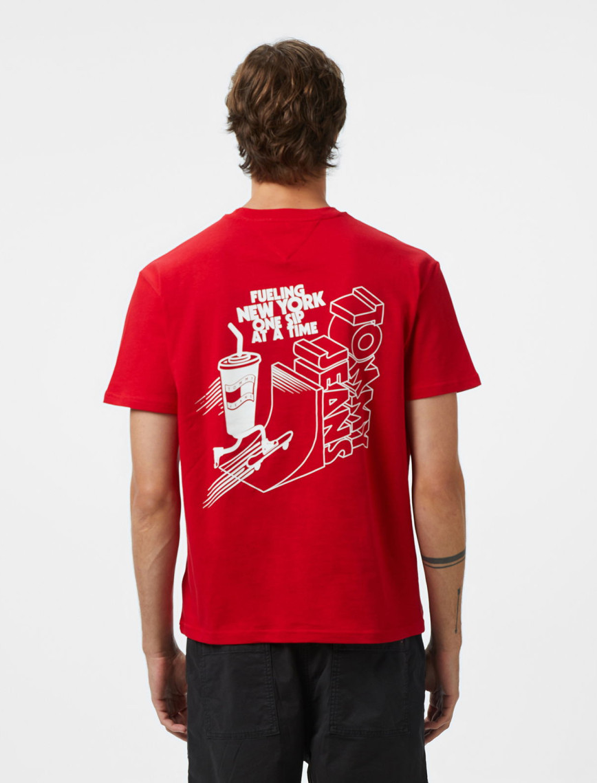 Tommy Hilfiger Back Logo Erkek Kırmızı T-Shirt Tommy Hilfiger Back Logo Erkek Kırmızı T-Shirt