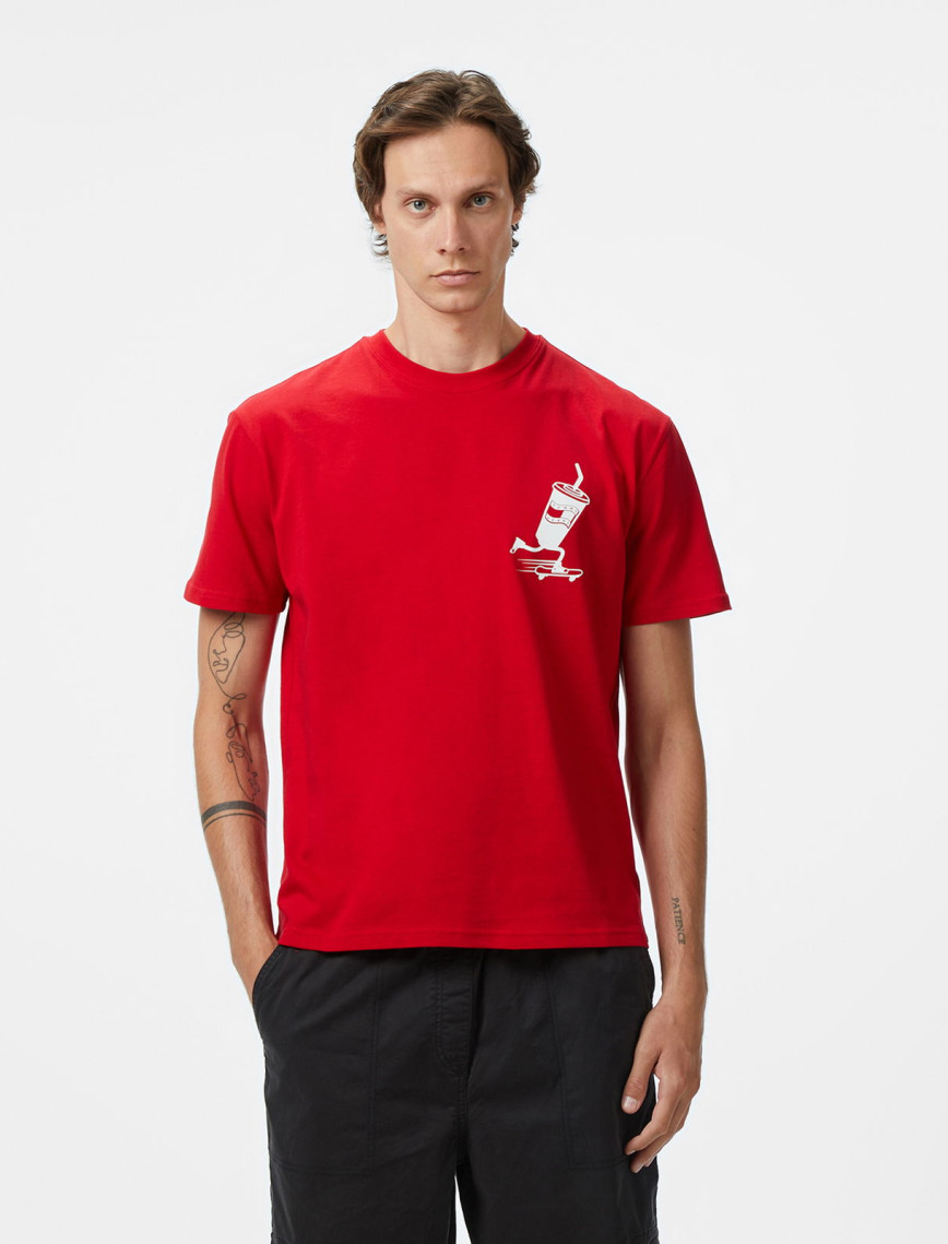 Tommy Hilfiger Back Logo Erkek Kırmızı T-Shirt Tommy Hilfiger Back Logo Erkek Kırmızı T-Shirt