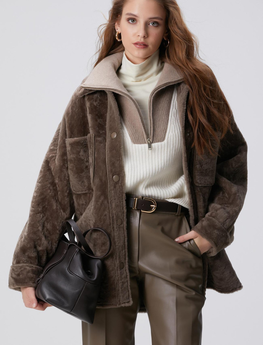 Network Kadın Vizon Deri Kaban Network Kadın Vizon Deri Kaban