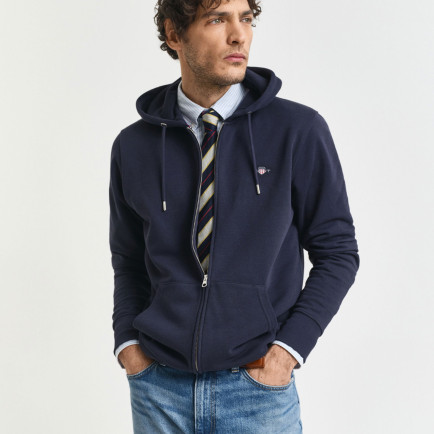 GANT Erkek Lacivert Regular Fit Fermuarlı Sweatshirt GANT Erkek Lacivert Regular Fit Fermuarlı Sweatshirt